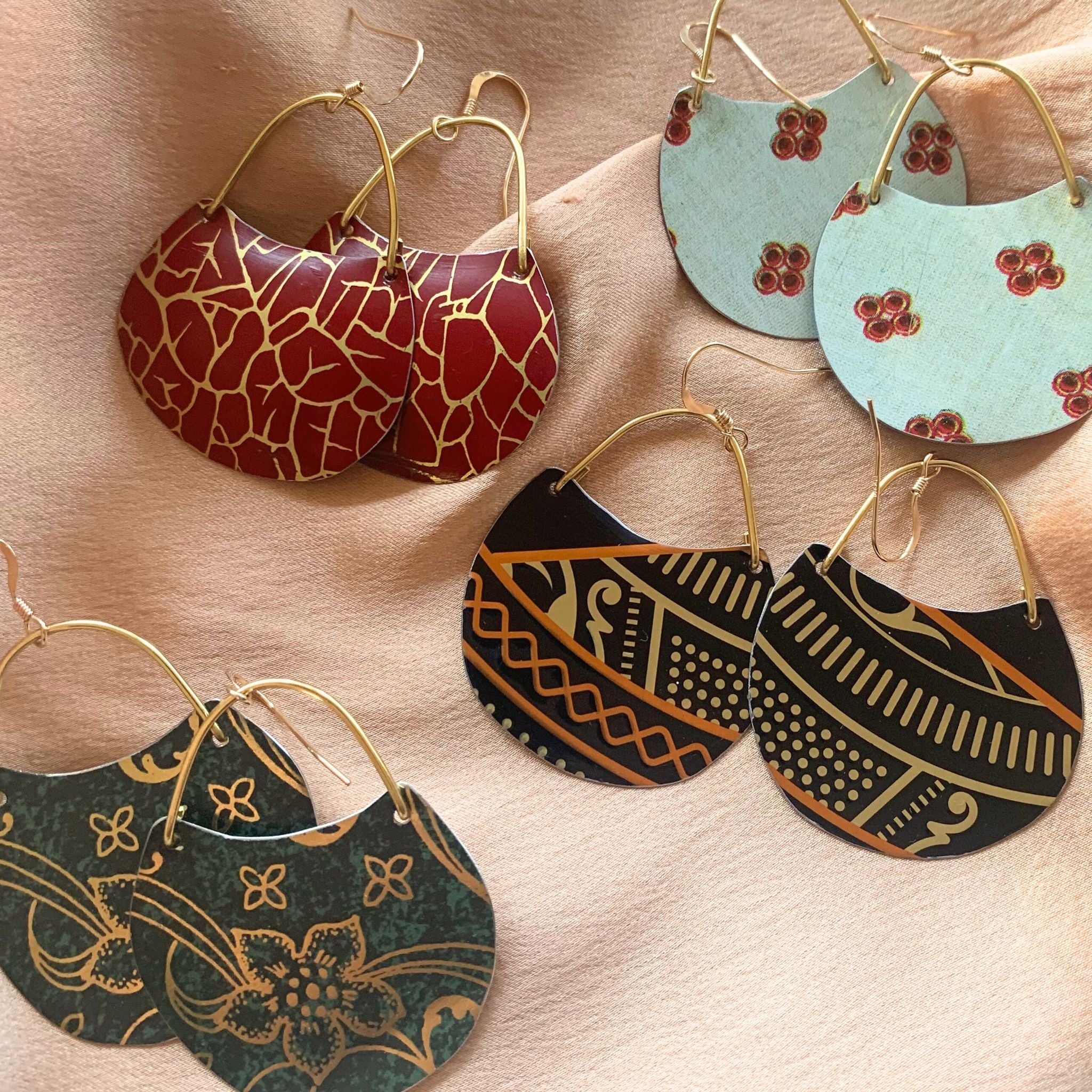 Amy Gates Upcycled Tin Earrings