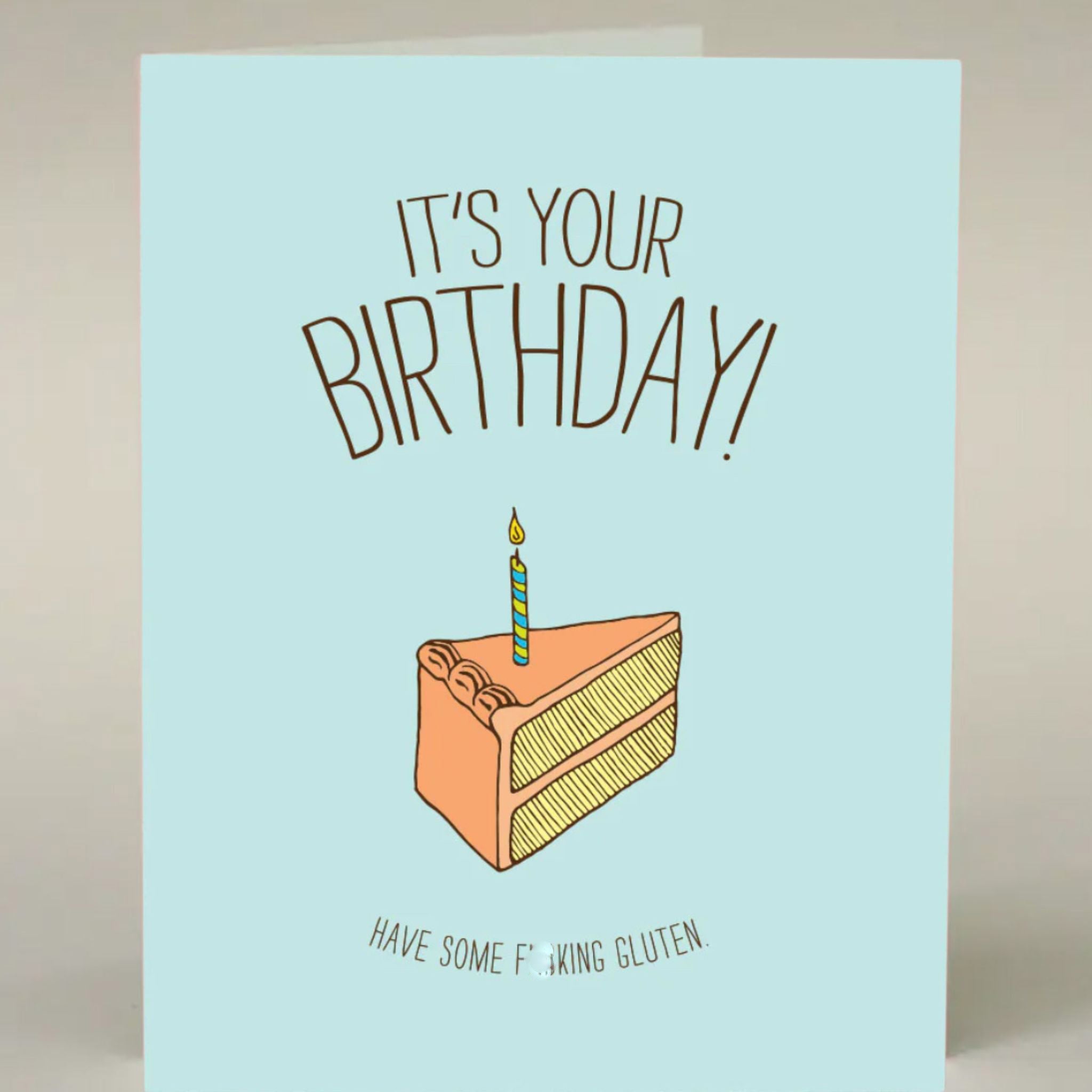 Birthday card Have Gluten