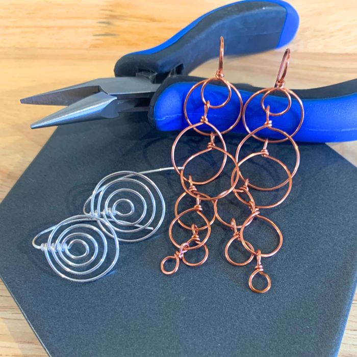 Circle Study Earrings Part 1 jewelry class at Silver Peak Jewelry Arts