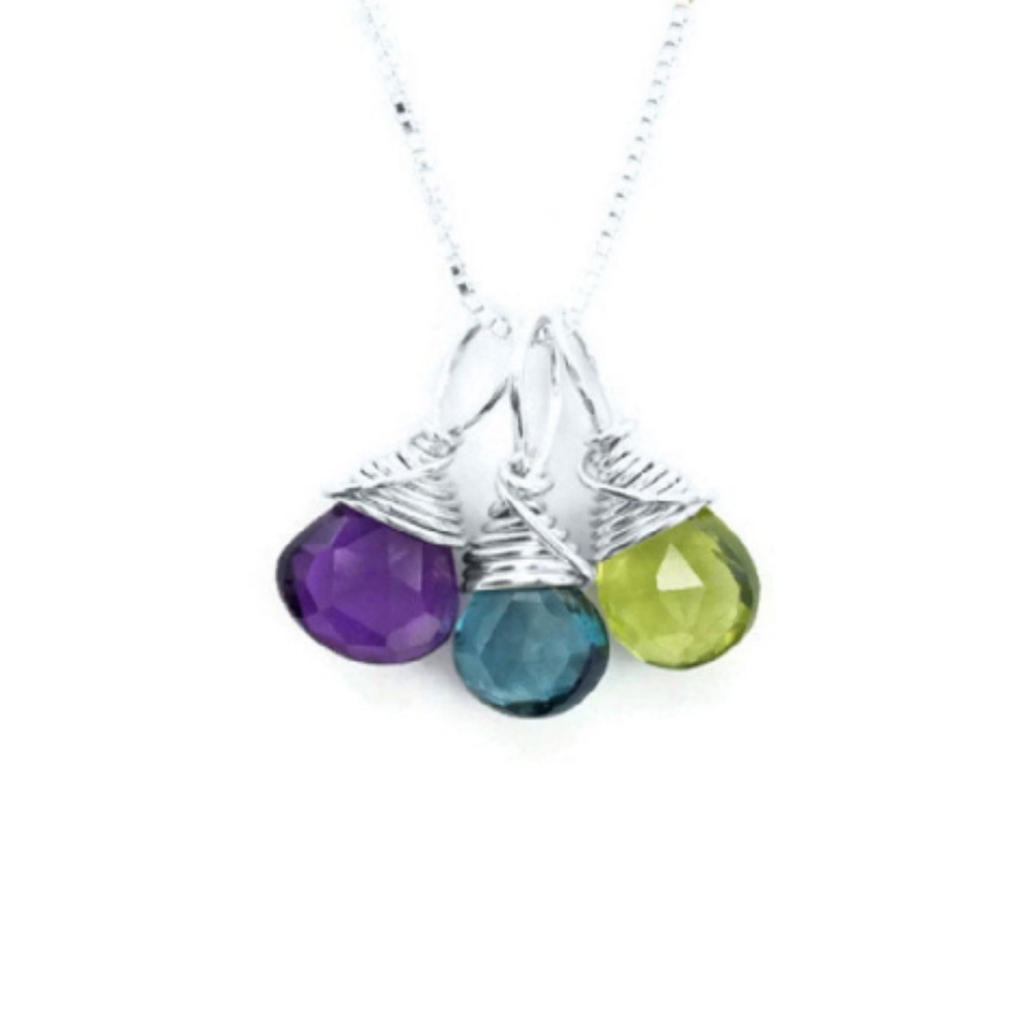 Birthstone and Initial Charm Necklaces by Jen Lesea
