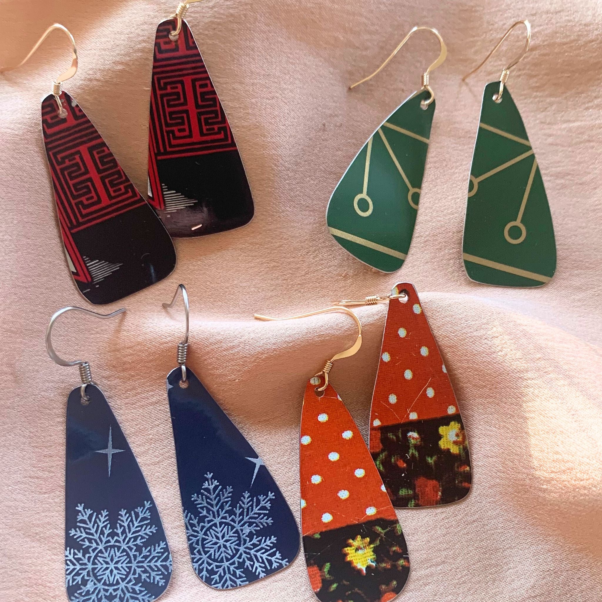 Amy Gates Upcycled Tin Earrings
