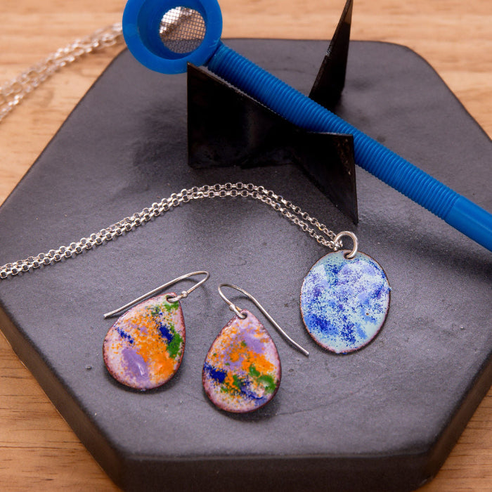 Torch-fired Enameling jewelry class in Lafayette, CO