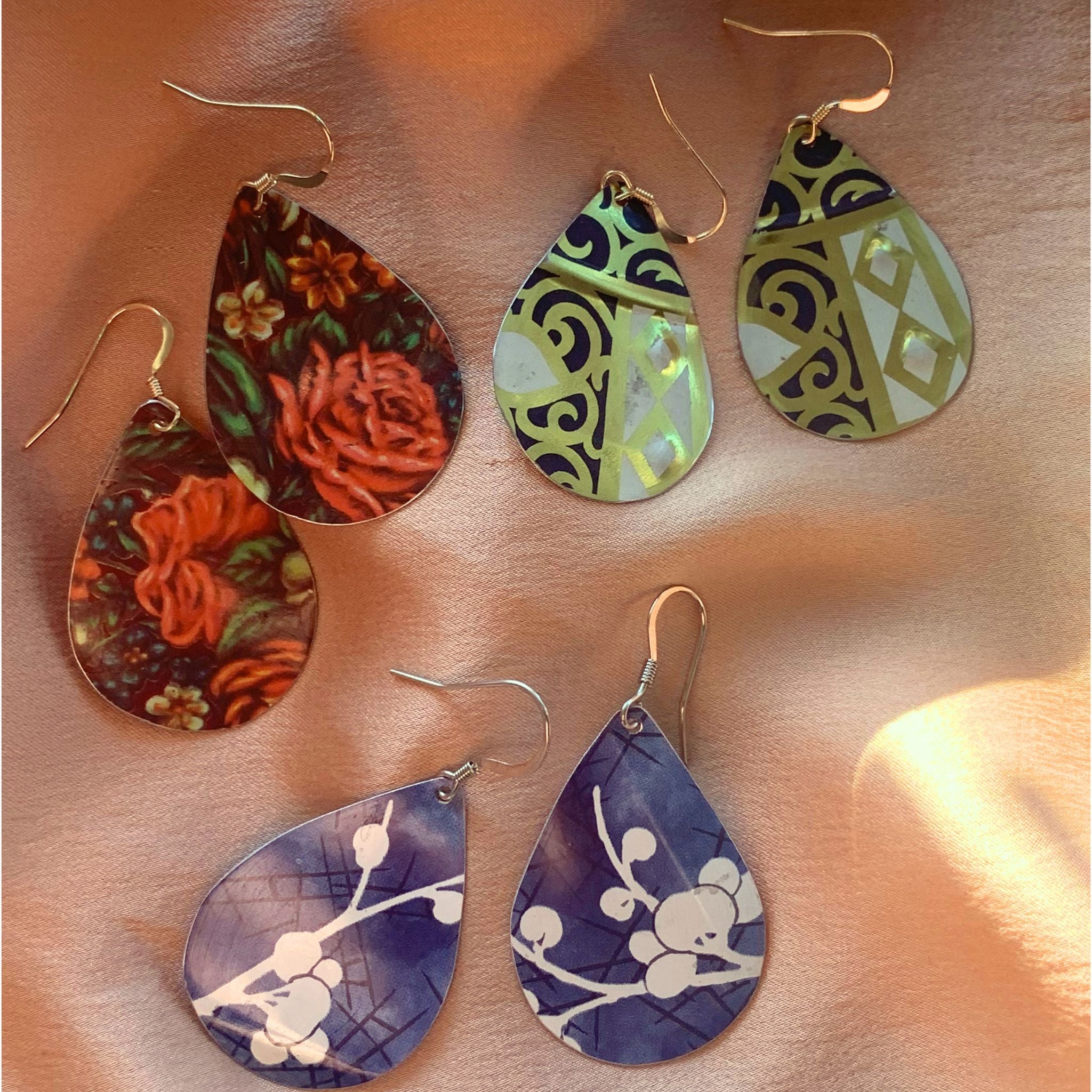 Amy Gates Upcycled Tin Earrings