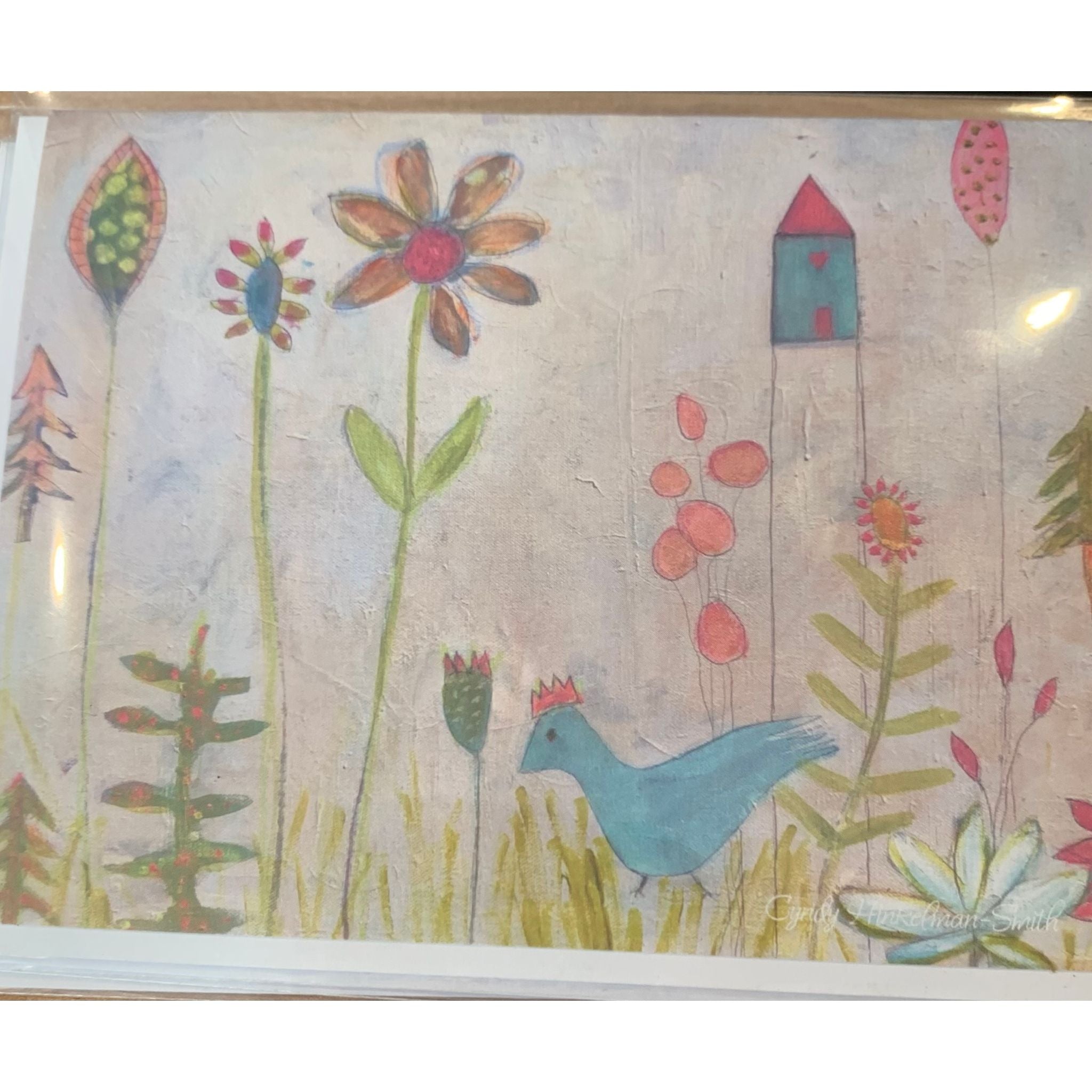 Bird with crown card