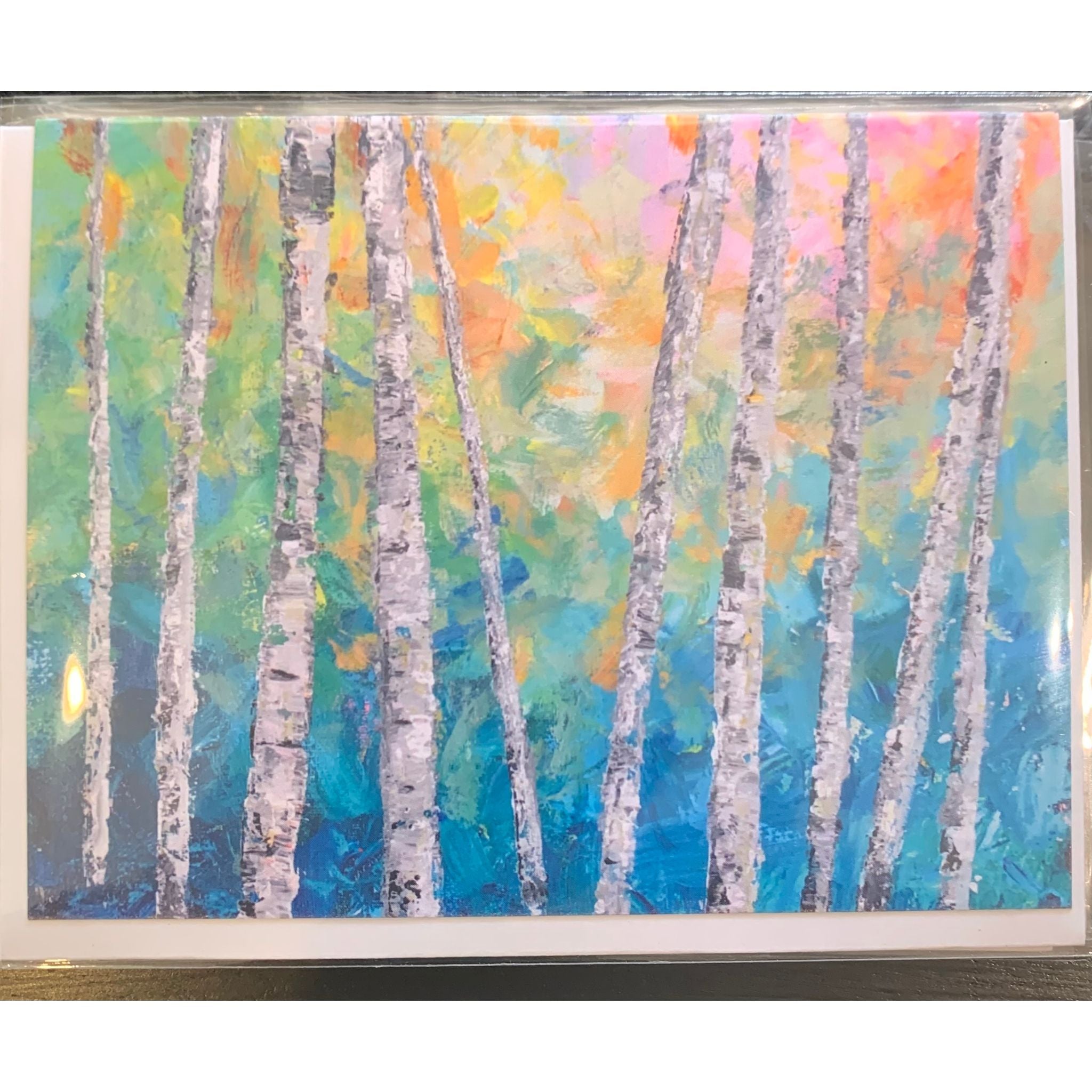 Rainbow aspen card