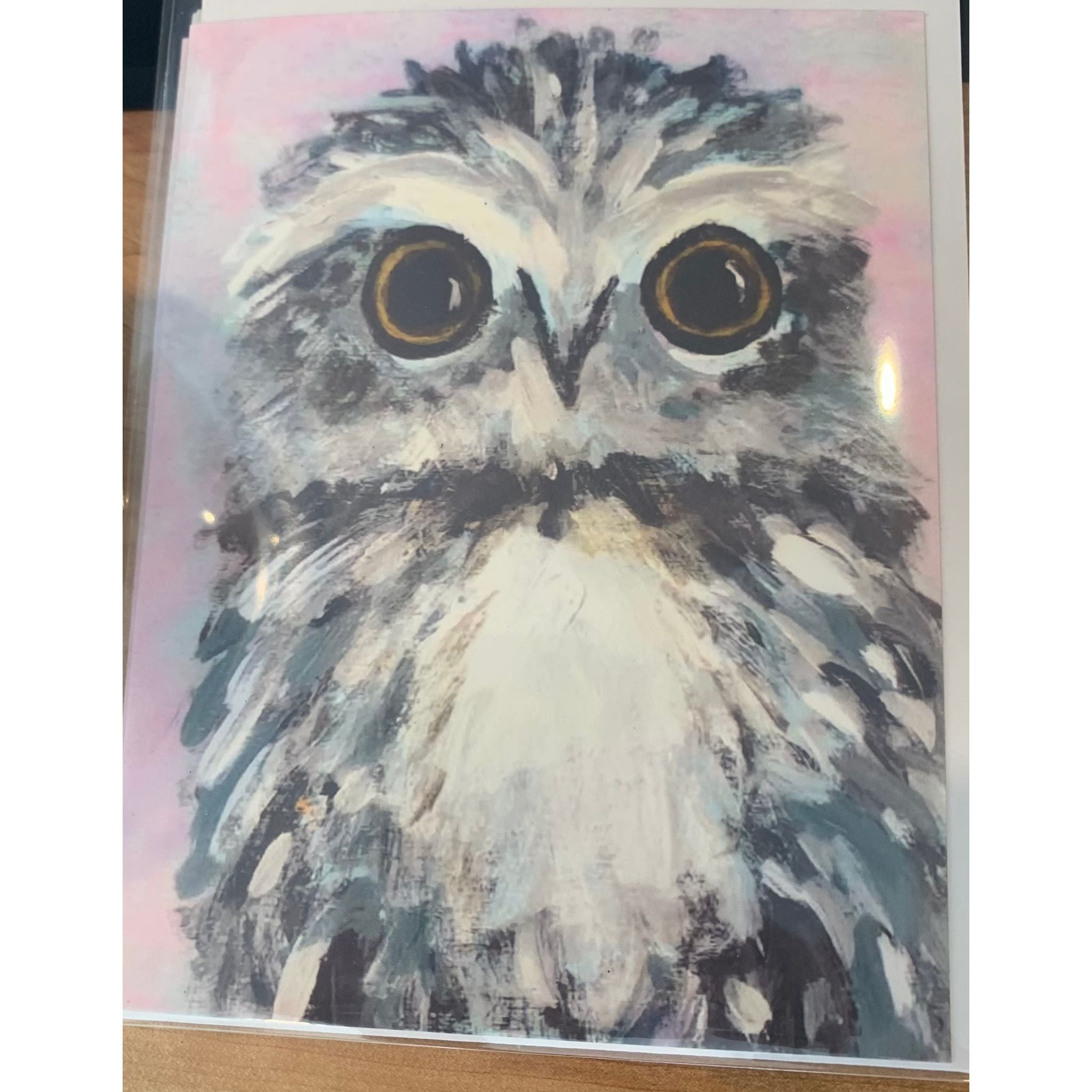 Petit owl card