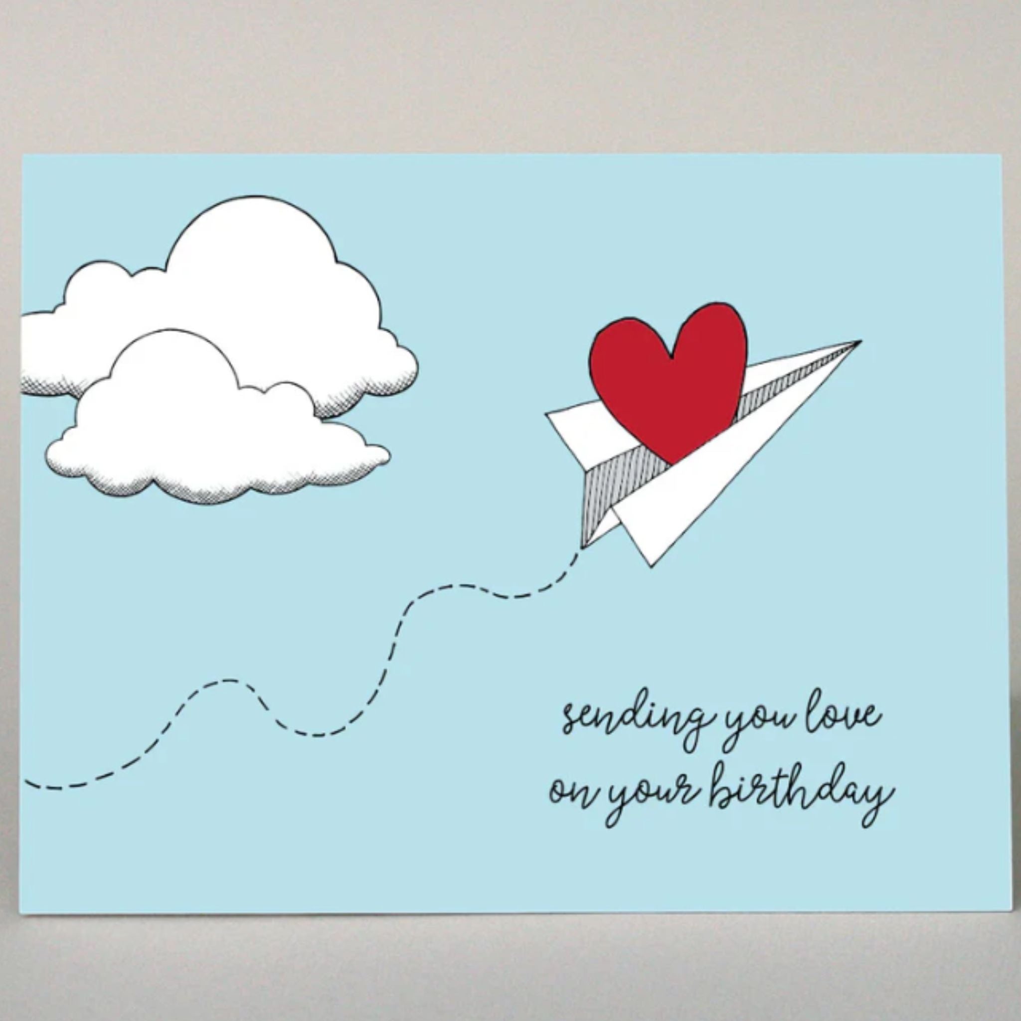 Sending love birthday card