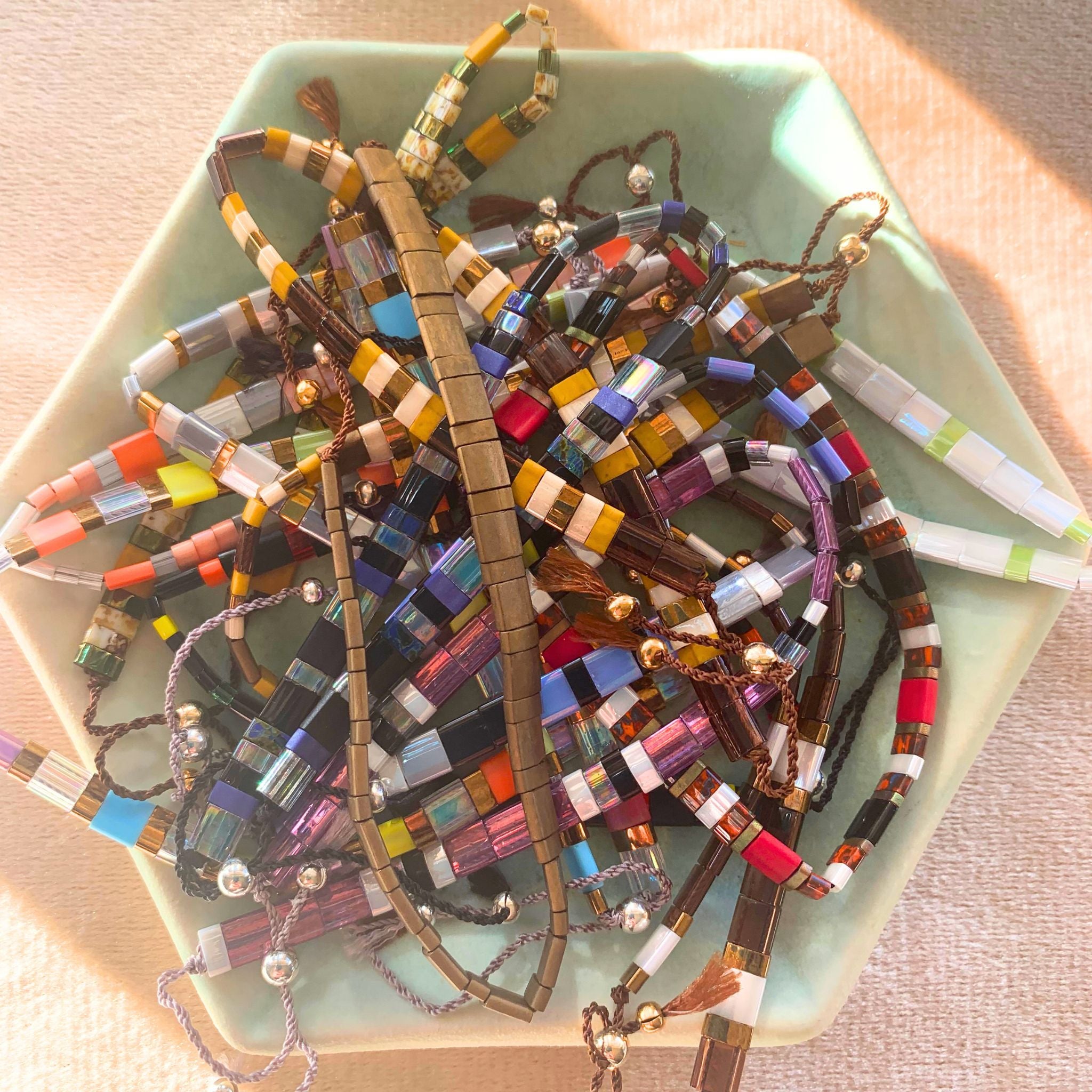 Tila Bead Woven Bracelets