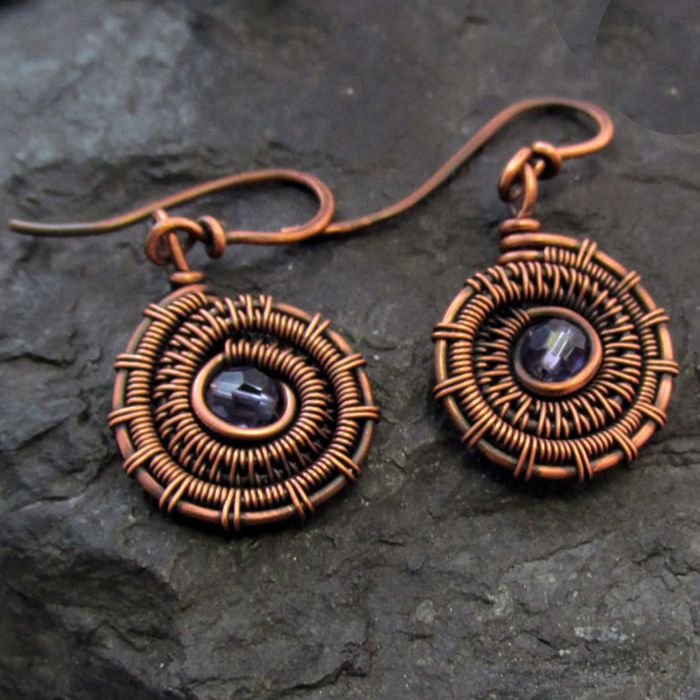 Woven Ammonite and Crystal Earrings: May 31, 3:00-6:00