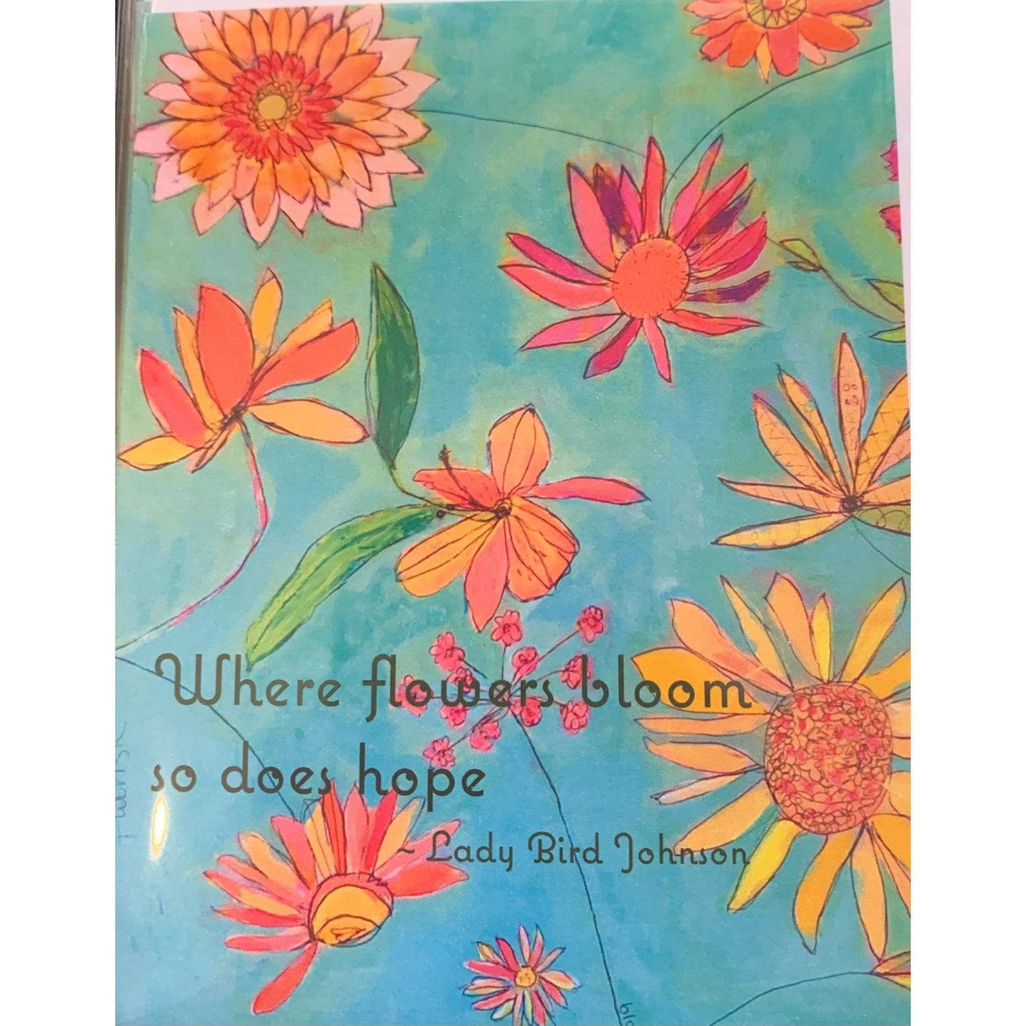 Flowers bloom card