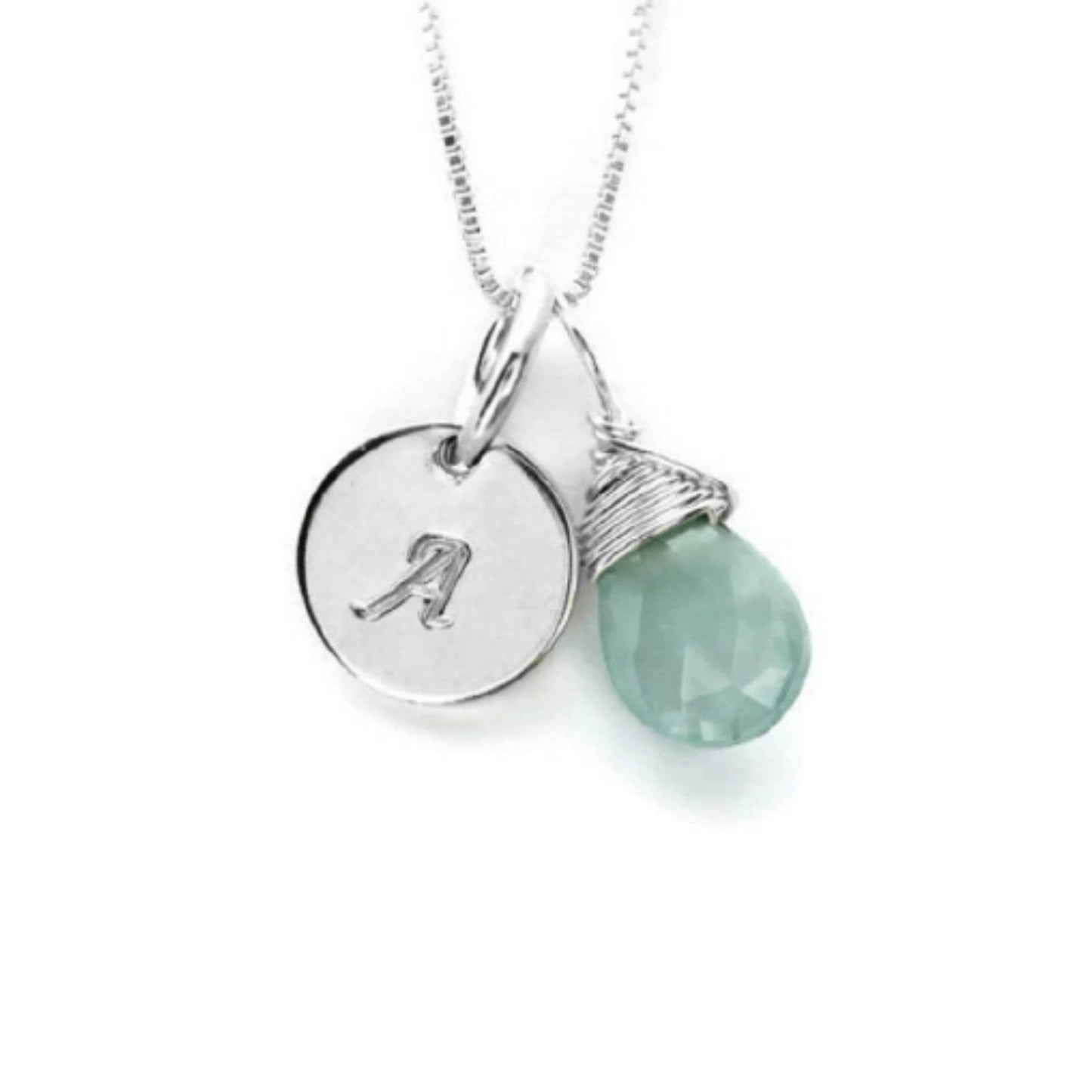Birthstone and Initial Charm Necklaces by Jen Lesea