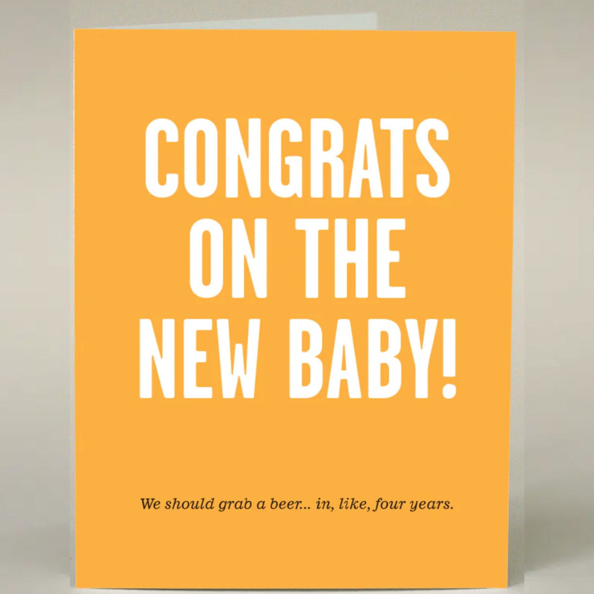 congrats on the new baby card