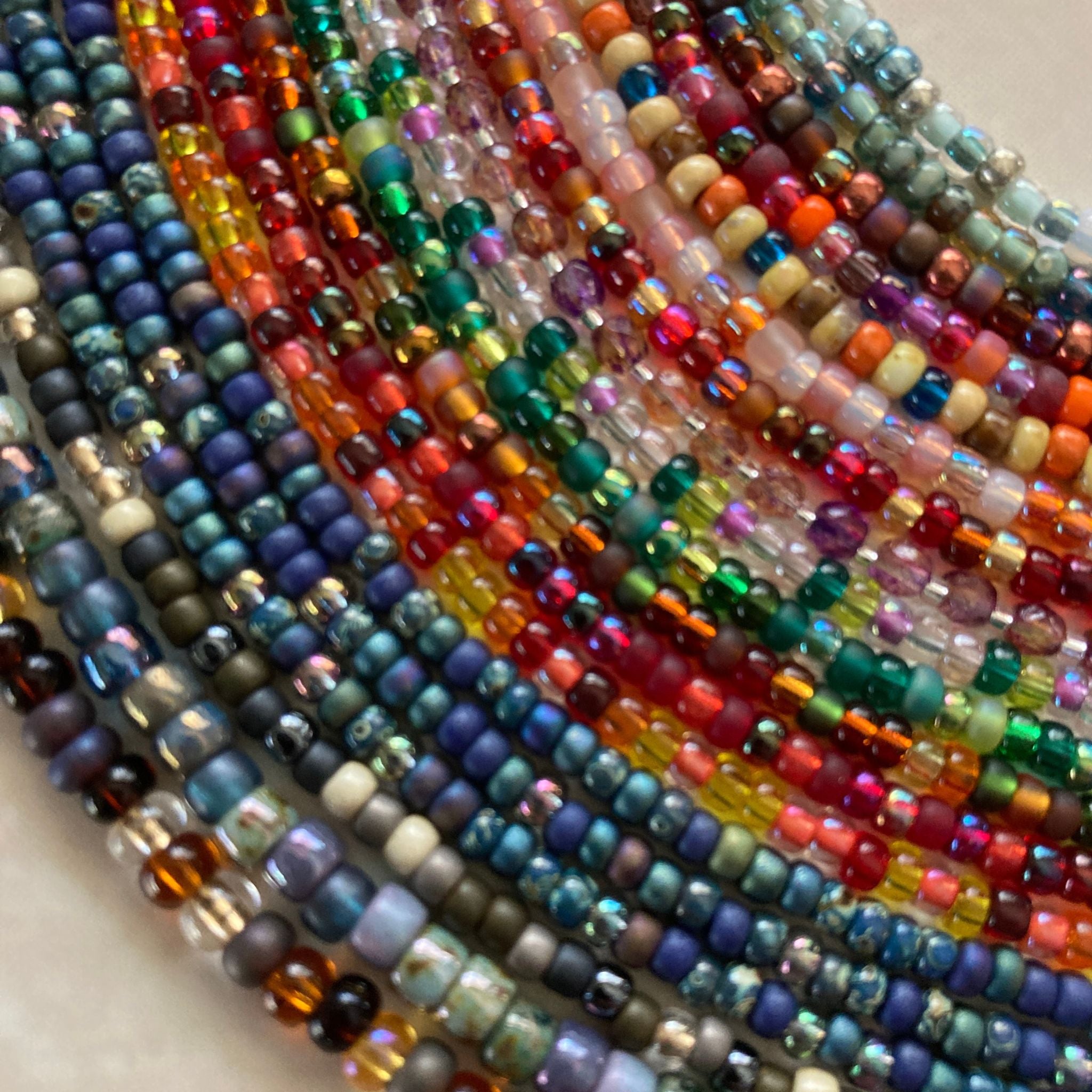 Seed Bead Layered Necklaces (ages 10+): April 12, 12:00-2:00.